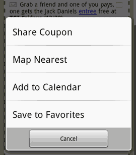 Choose how to share your coupons!